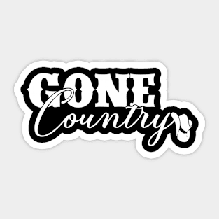 Gone Country Sticker